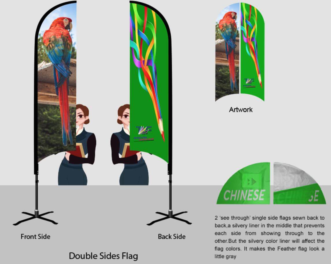 double sided flag banner