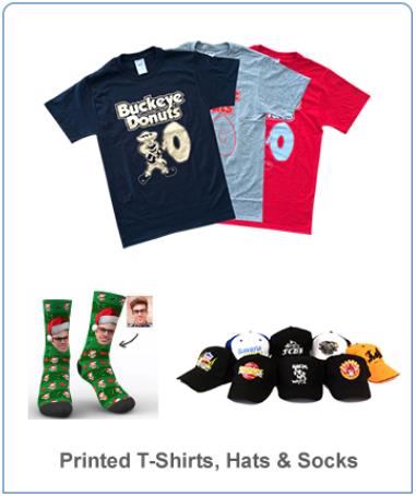 Printed T-Shirts,Hats,Socks