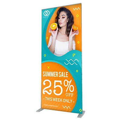 fabric tube banner stand